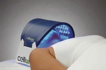 Celluma Blue Light Therapy for acne at Banyan and Bamboo Austin